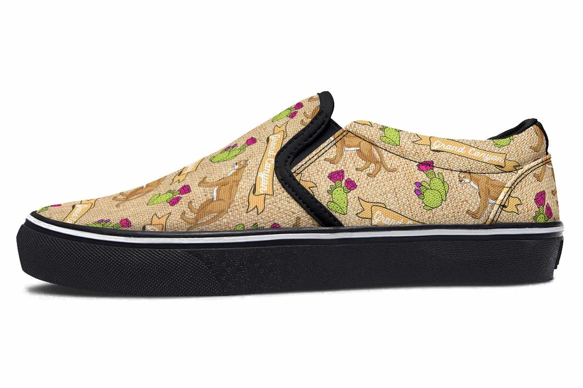 Grand Canyon Pattern Slip-On Shoes