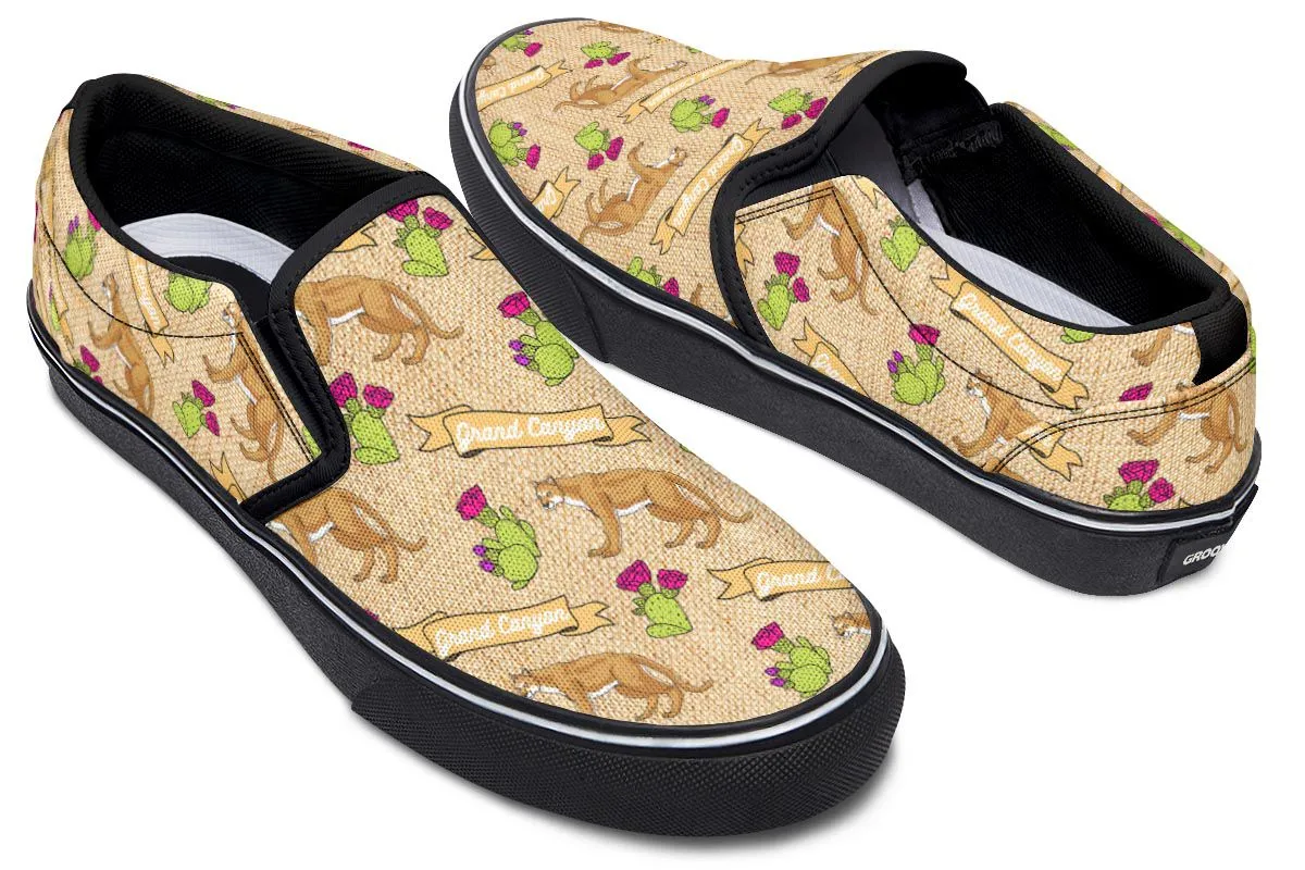 Grand Canyon Pattern Slip-On Shoes