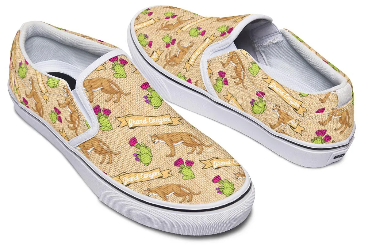 Grand Canyon Pattern Slip-On Shoes