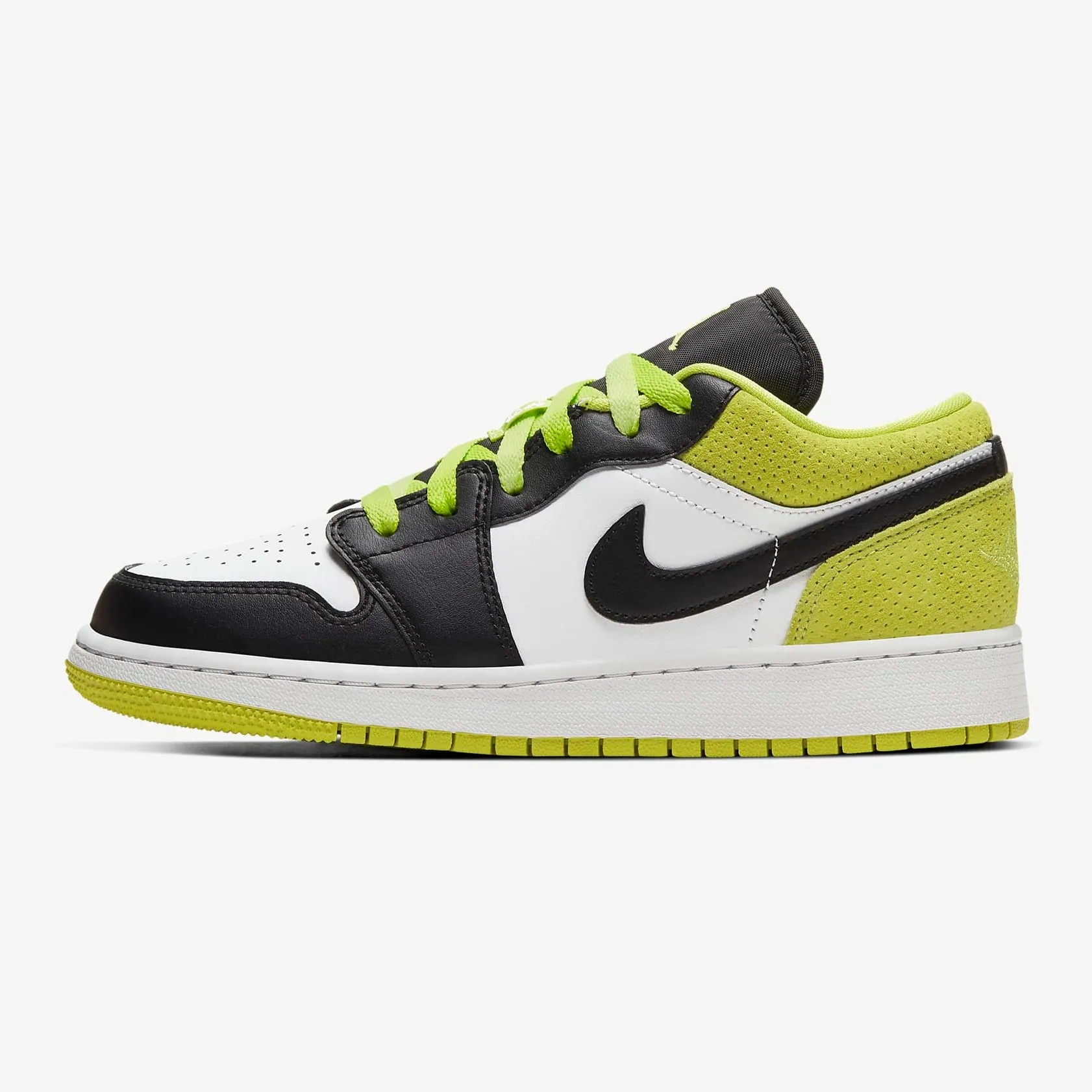 GS Air Jordan 1 Low SE "Cyber Green" (Cyber Green/Black/White)(CT1564-003)