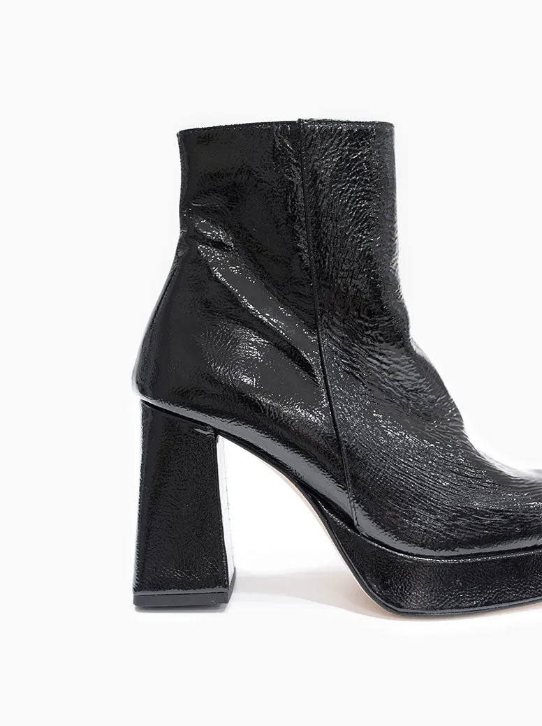 Hawke black crinkle patent