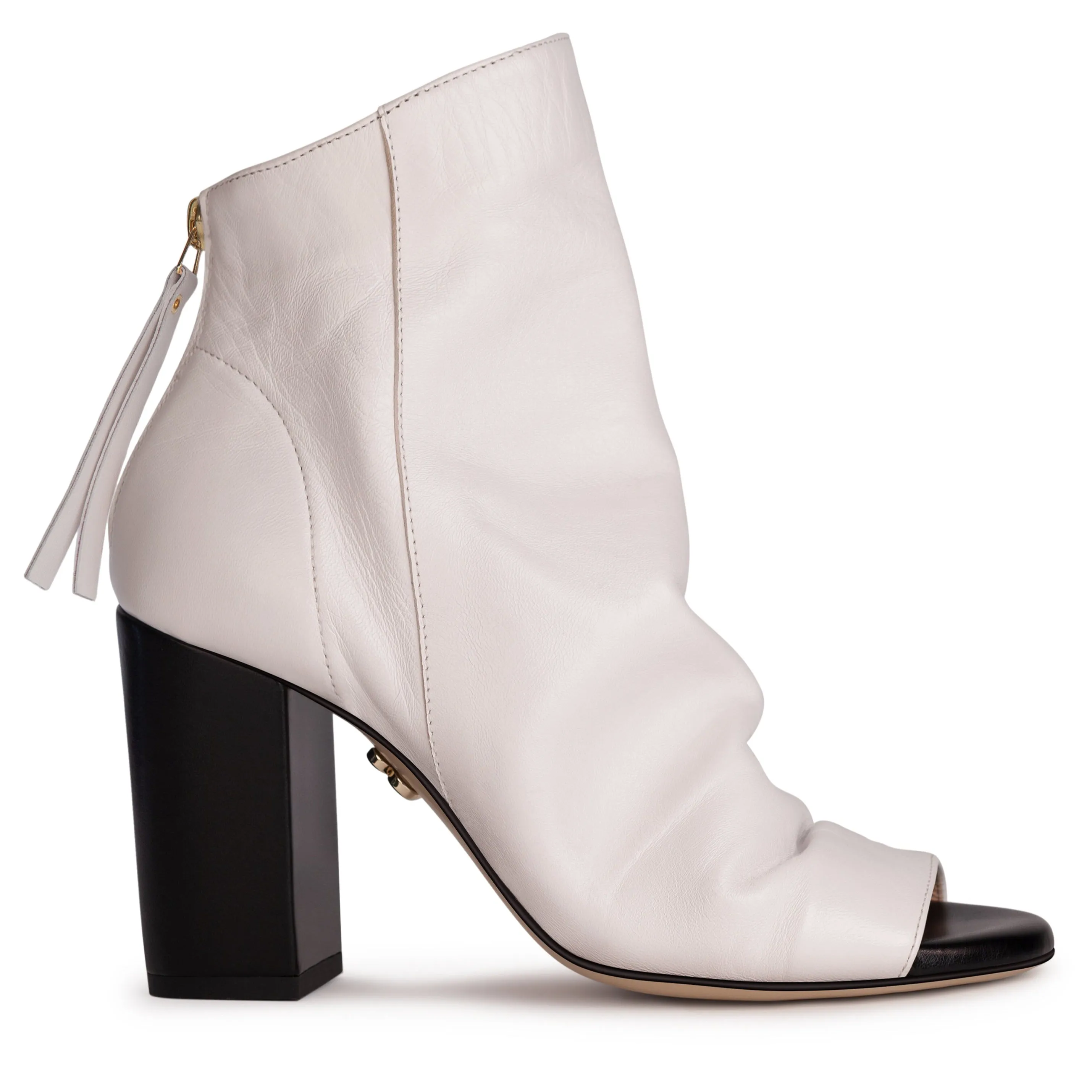 Hedy Black & White Leather