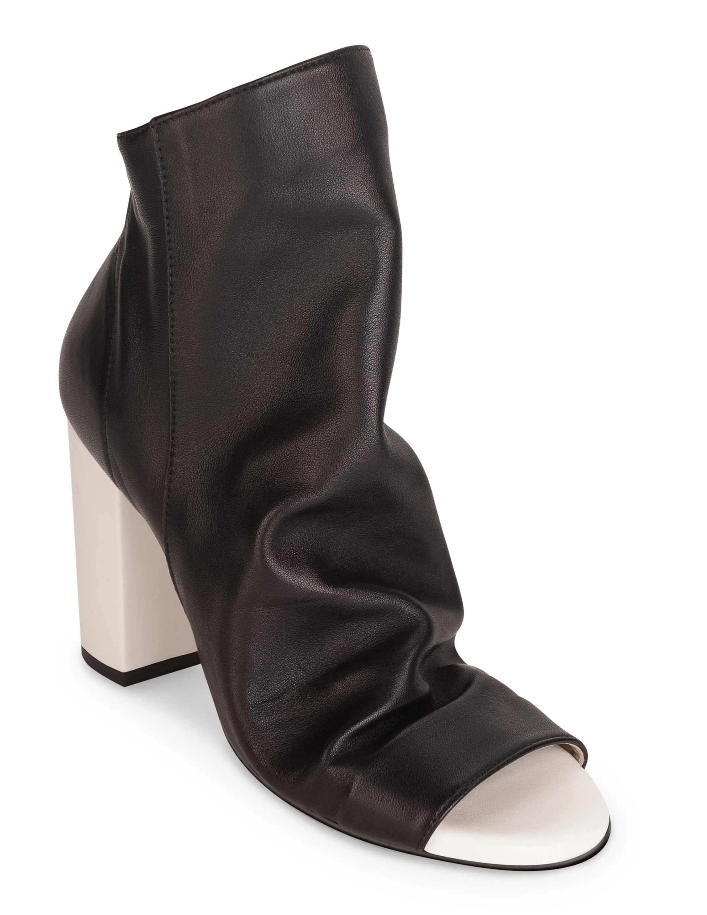 Hedy Black & White Leather
