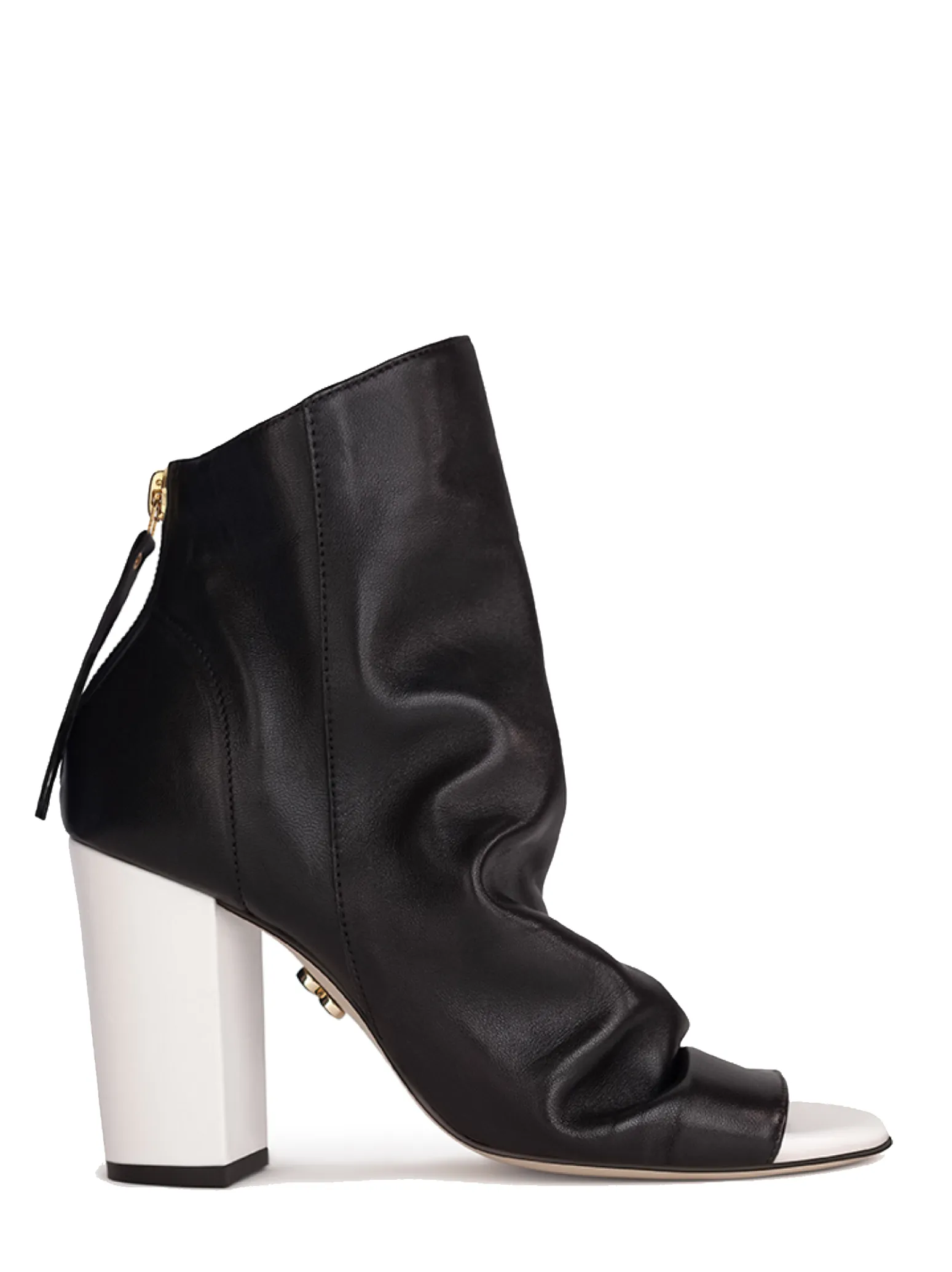 Hedy Black & White Leather