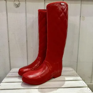 Hunter Quilted Rain Boots - Size 8