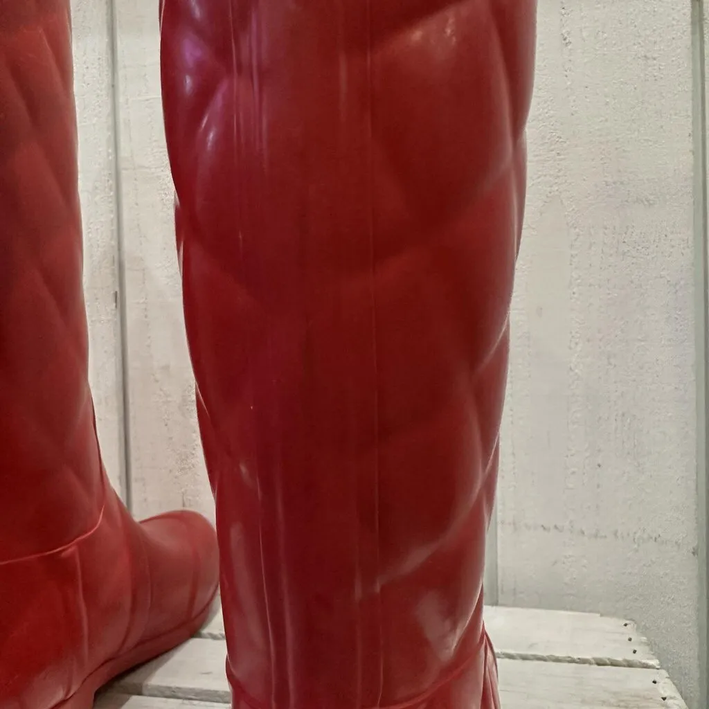 Hunter Quilted Rain Boots - Size 8