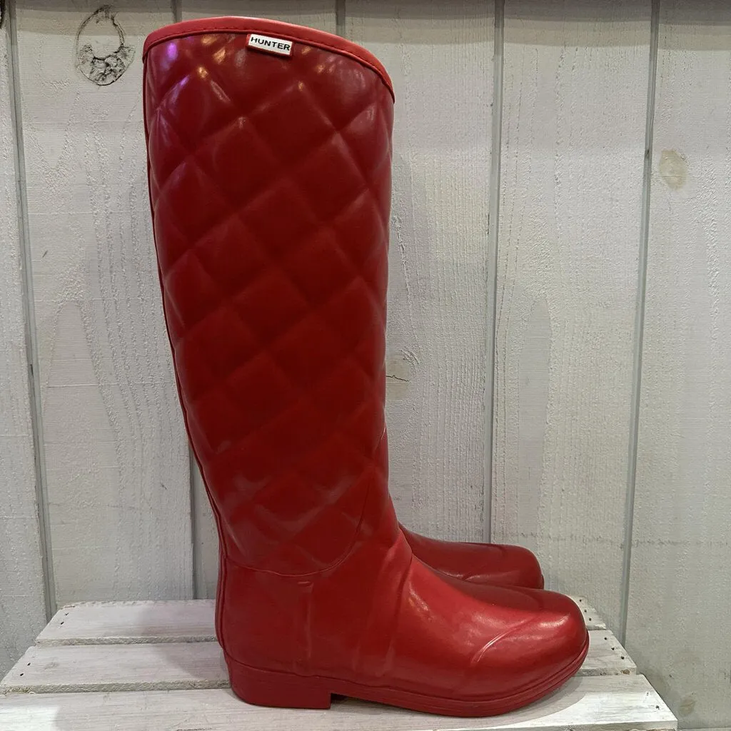 Hunter Quilted Rain Boots - Size 8
