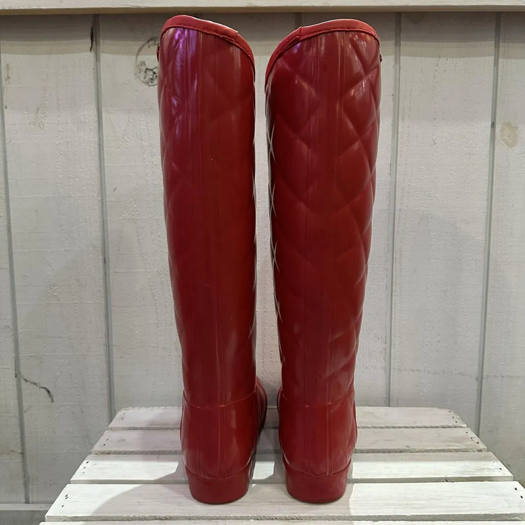 Hunter Quilted Rain Boots - Size 8