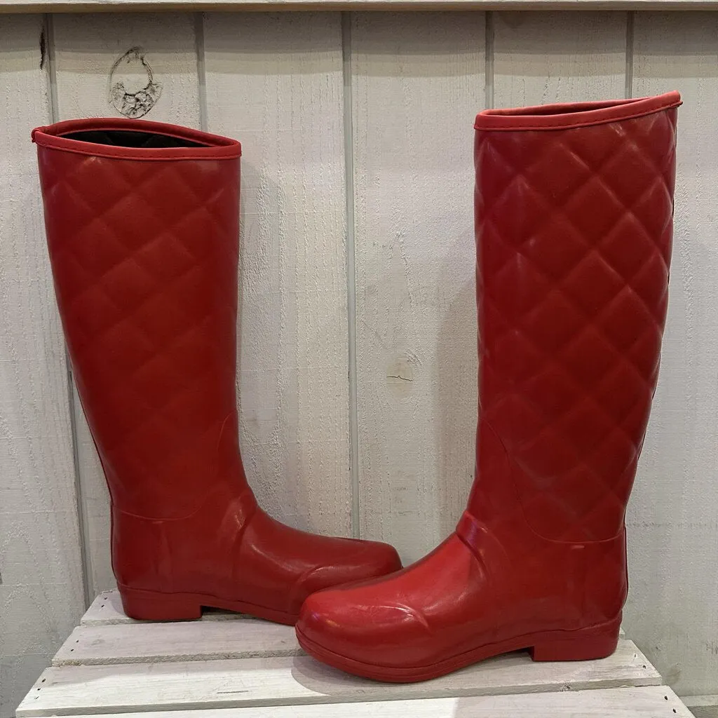 Hunter Quilted Rain Boots - Size 8
