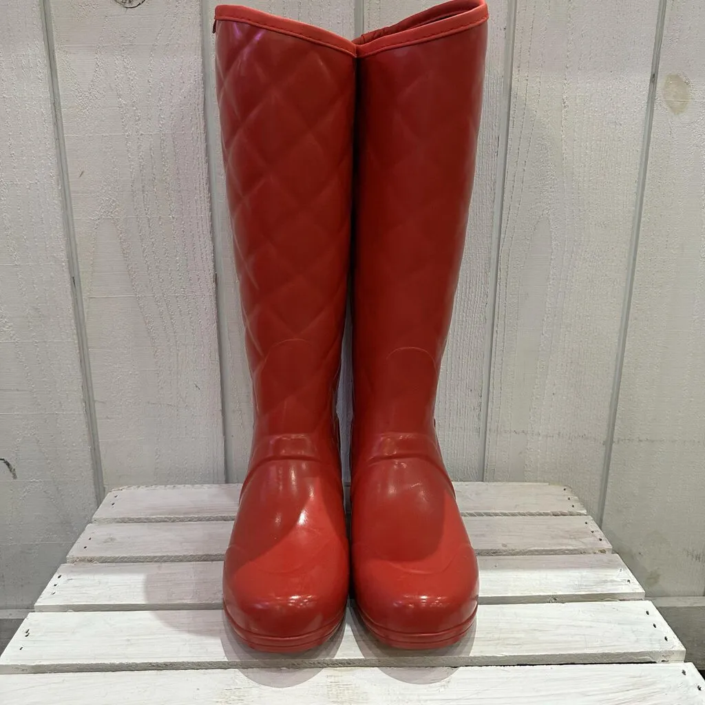 Hunter Quilted Rain Boots - Size 8