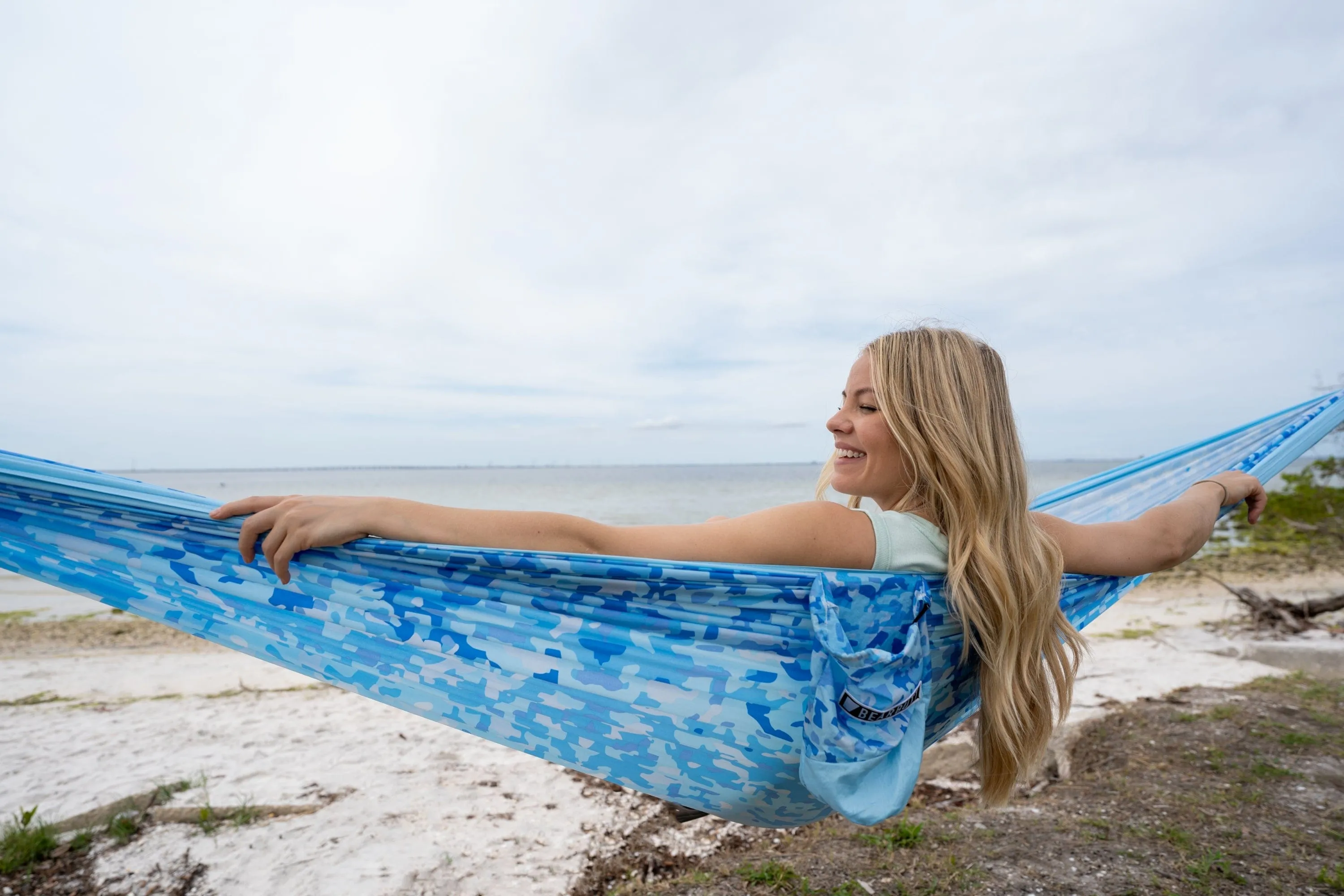 Icy Ombre Print Double Hammock