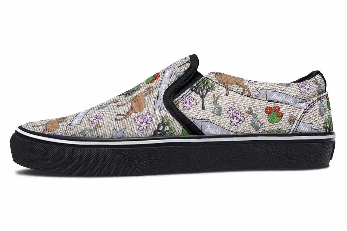 Joshua Tree Pattern Slip-On Shoes