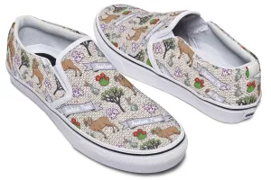 Joshua Tree Pattern Slip-On Shoes