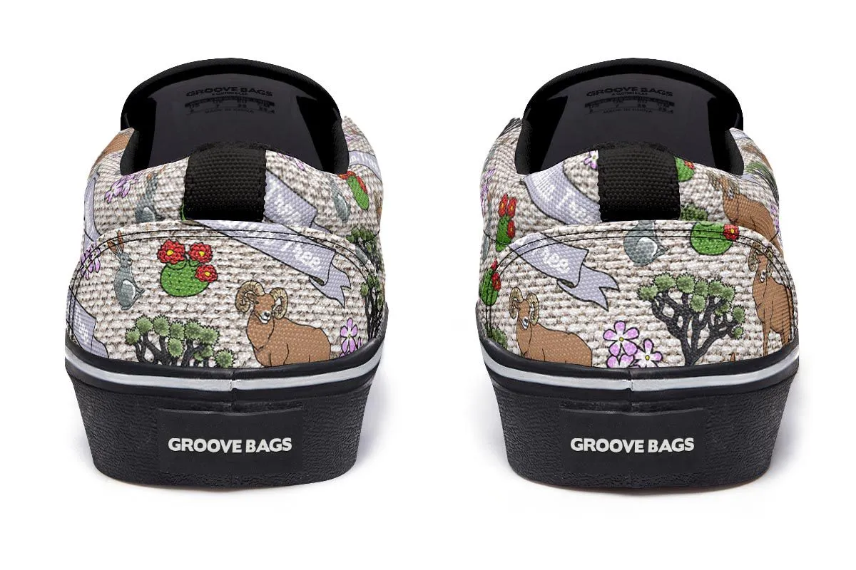 Joshua Tree Pattern Slip-On Shoes