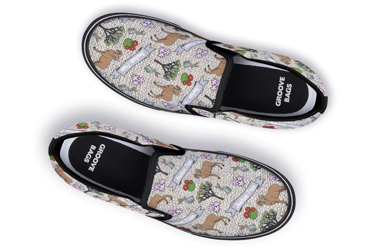 Joshua Tree Pattern Slip-On Shoes