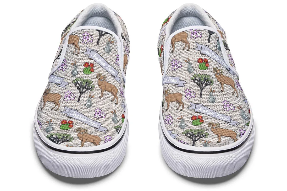 Joshua Tree Pattern Slip-On Shoes