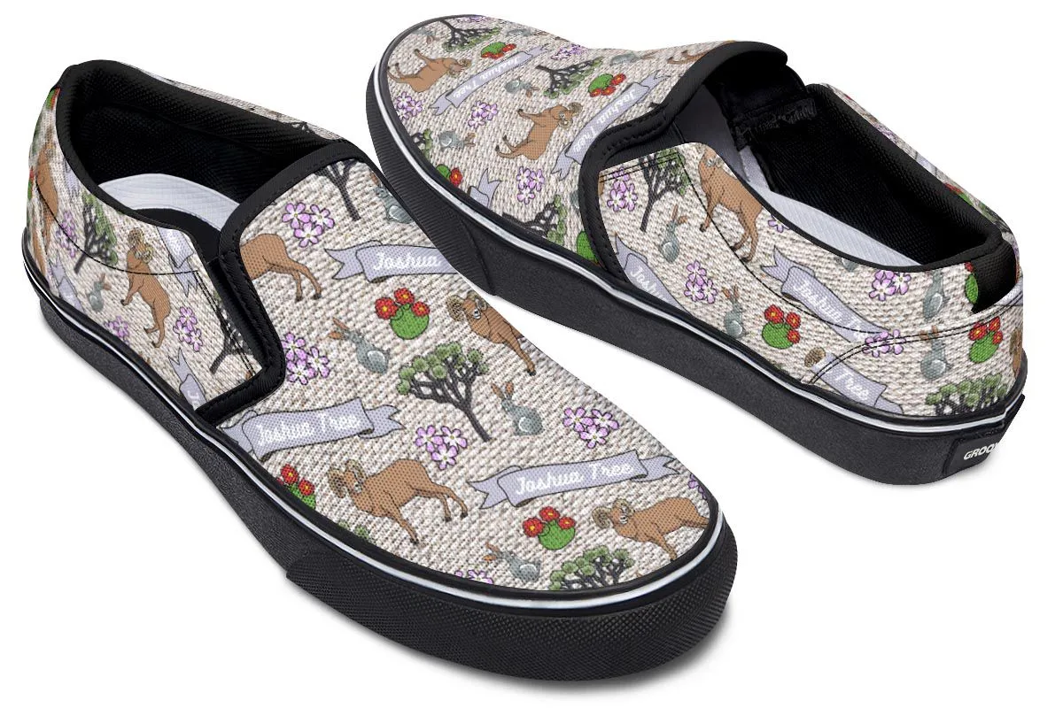 Joshua Tree Pattern Slip-On Shoes