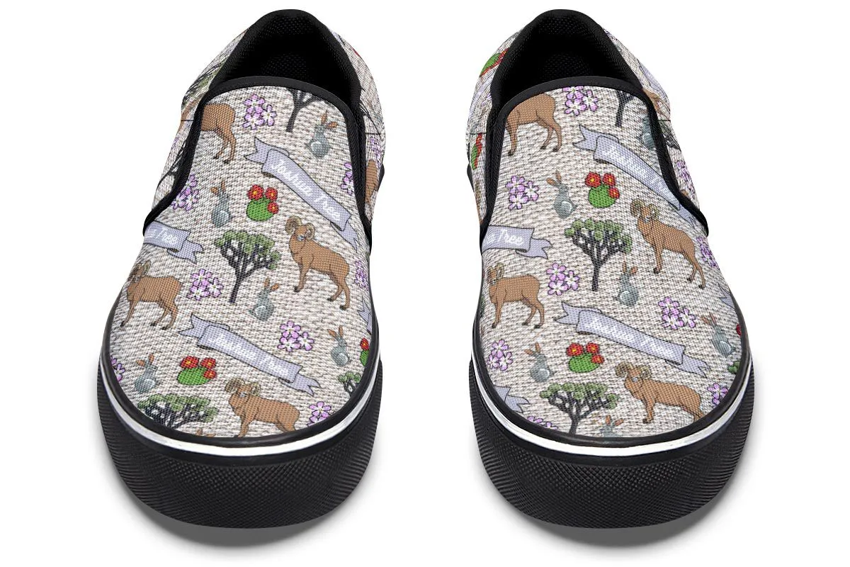 Joshua Tree Pattern Slip-On Shoes