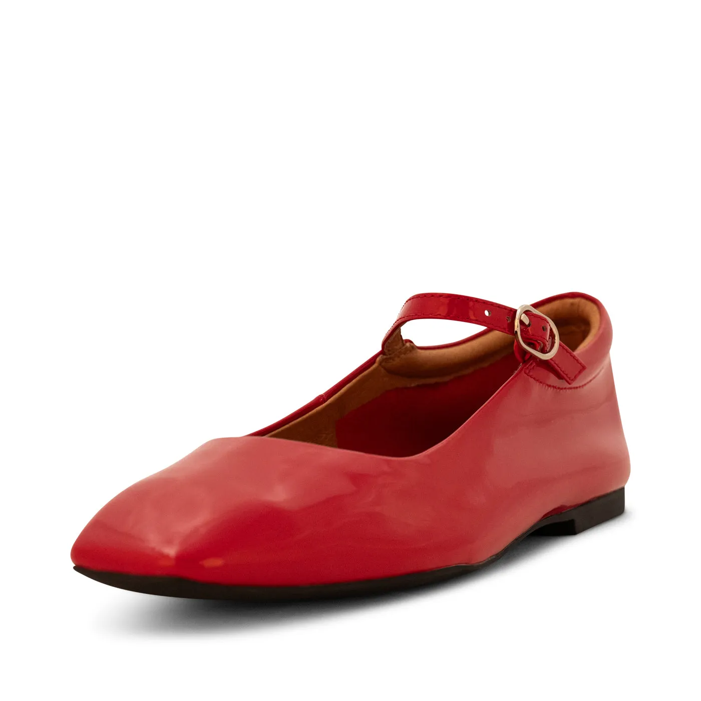 Maya patent ballerina - Fire Red