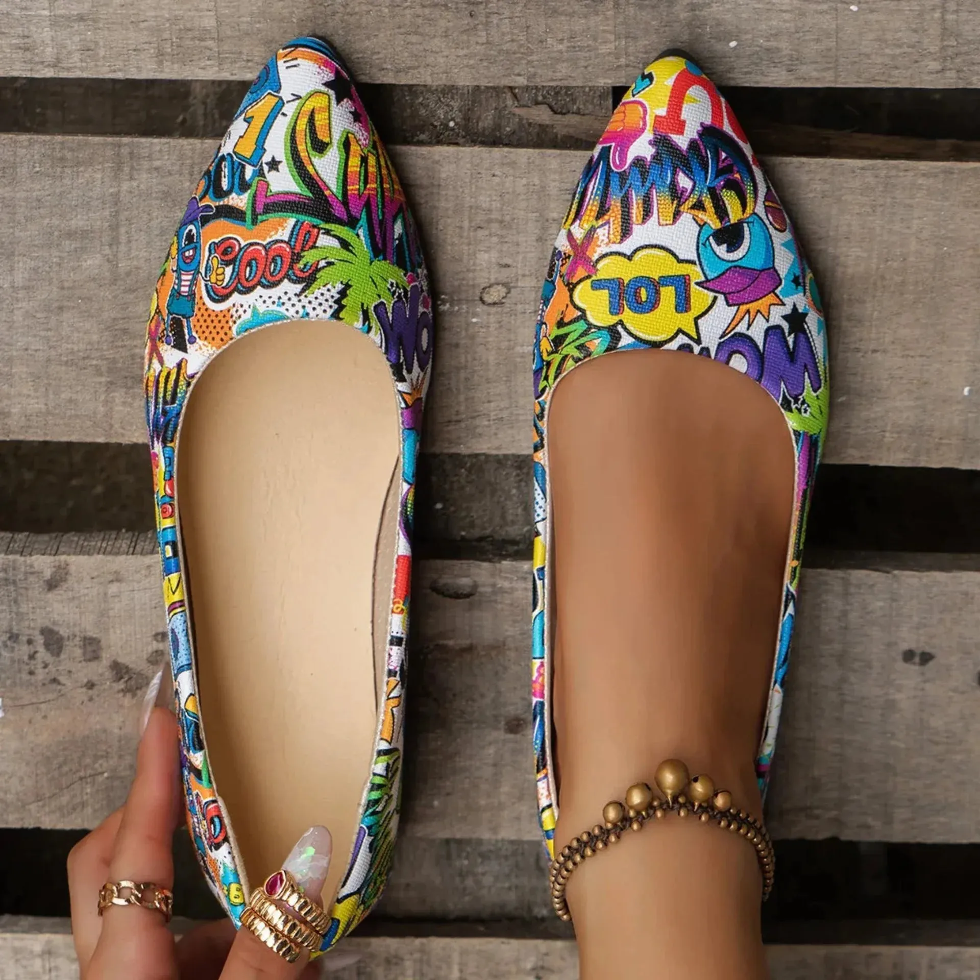 Merendy Boscoso Canvas Ballet Flat