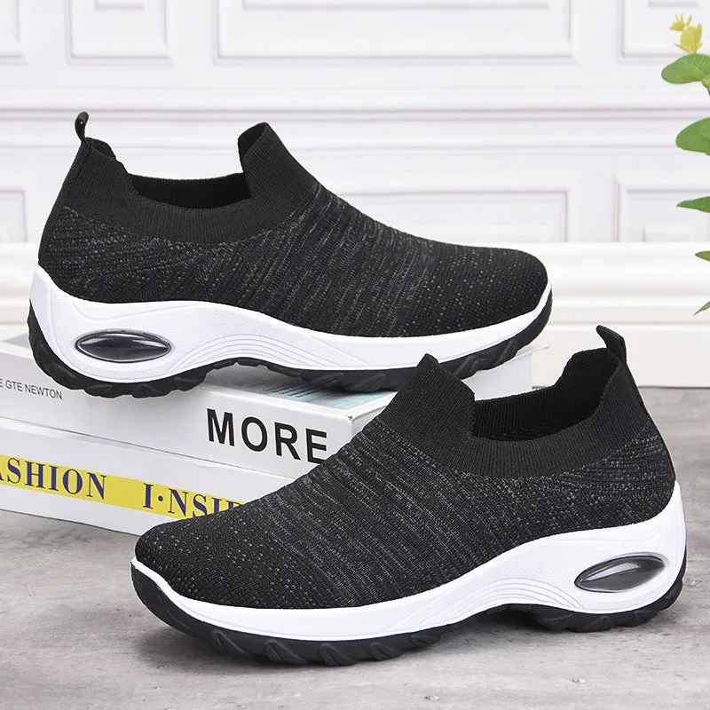 Mesh Soft Flyknit Walking Shoes