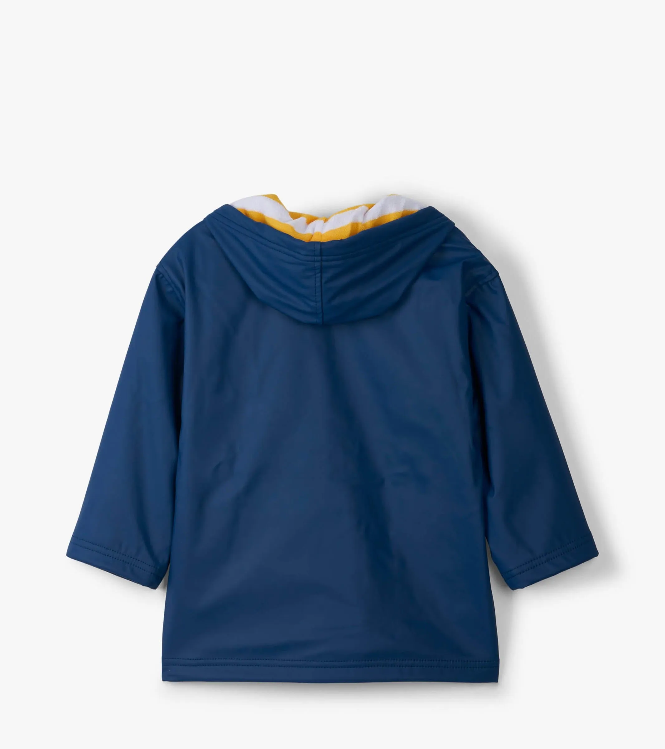 Navy & Yellow Zip Up Splash Jacket