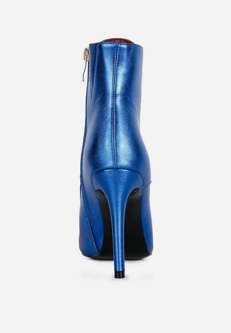 Piet Metallic Stiletto Ankle Boot