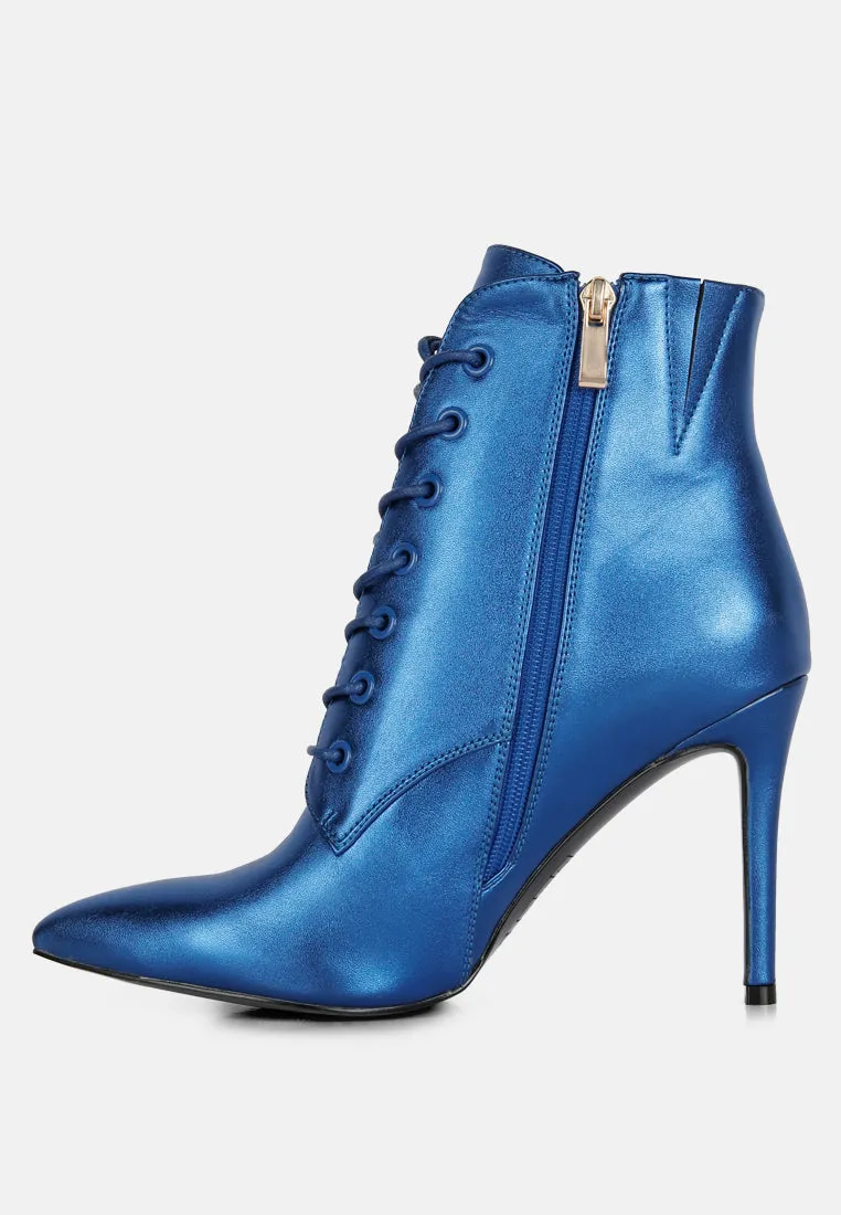 Piet Metallic Stiletto Ankle Boot