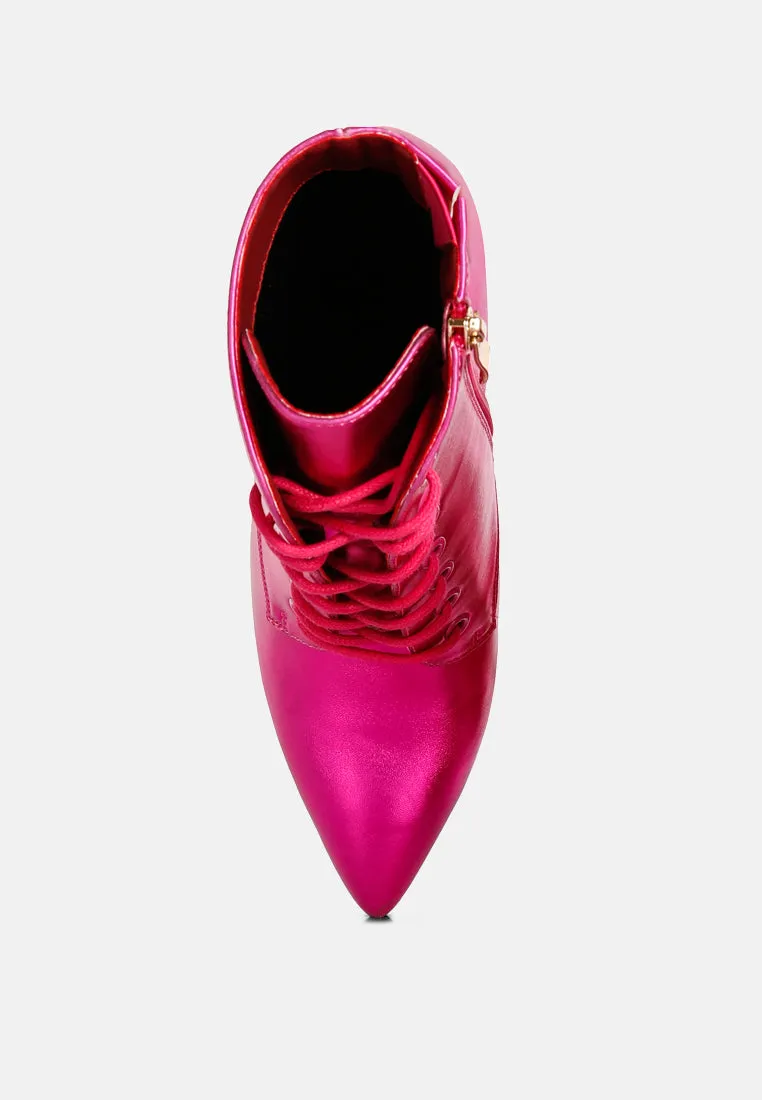Piet Metallic Stiletto Ankle Boot