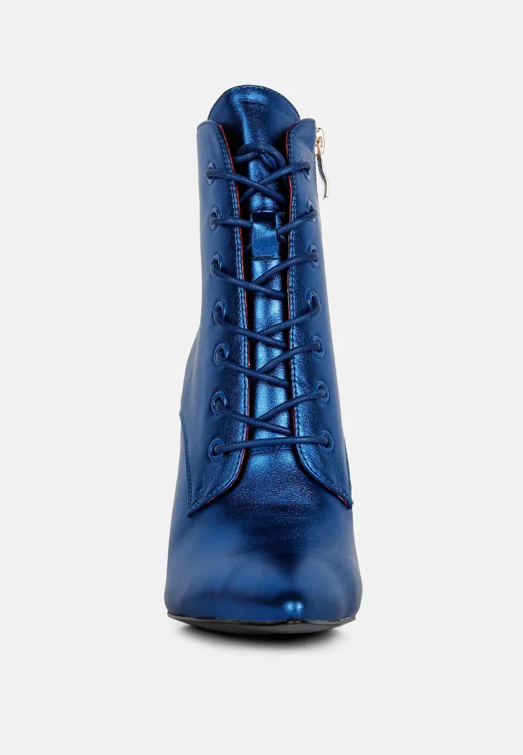 Piet Metallic Stiletto Ankle Boot