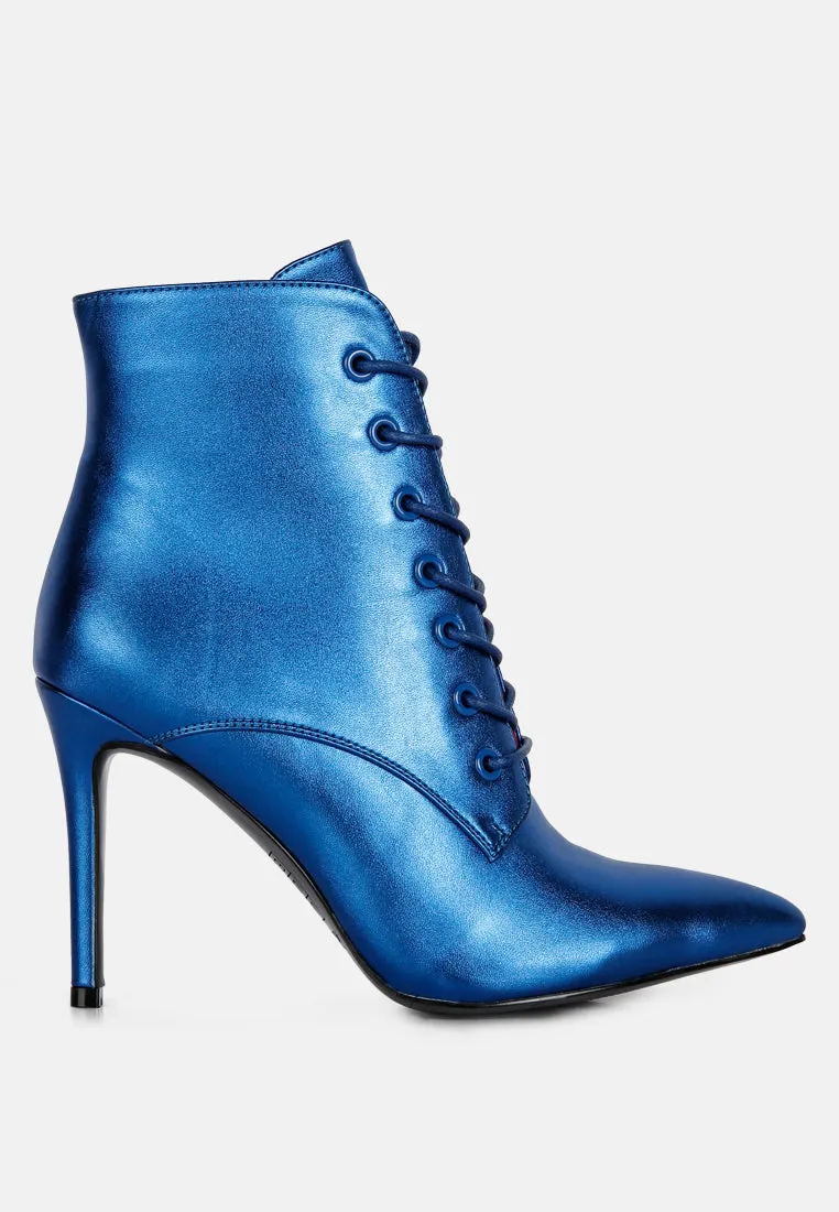 Piet Metallic Stiletto Ankle Boot