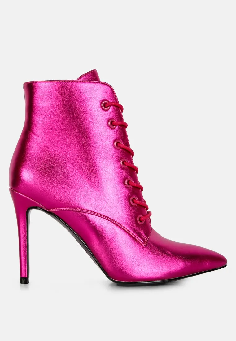 Piet Metallic Stiletto Ankle Boot