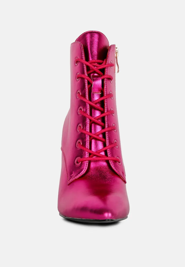 Piet Metallic Stiletto Ankle Boot