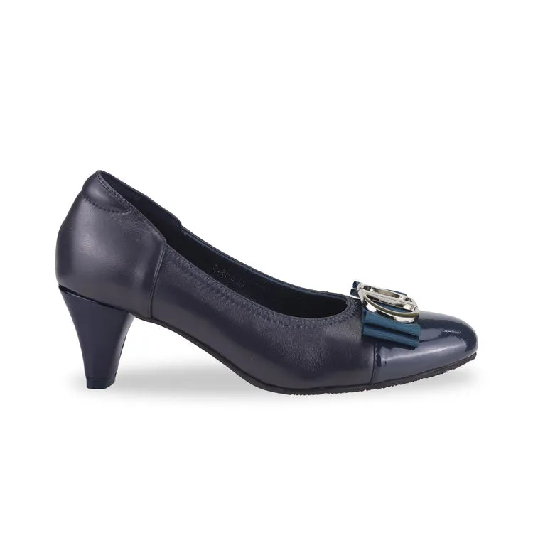[Pre-Order] Classic Ribbon Court Shoes 2"inch [Office Wear Series]