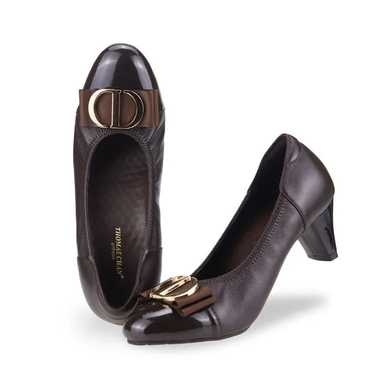 [Pre-Order] Classic Ribbon Court Shoes 2"inch [Office Wear Series]