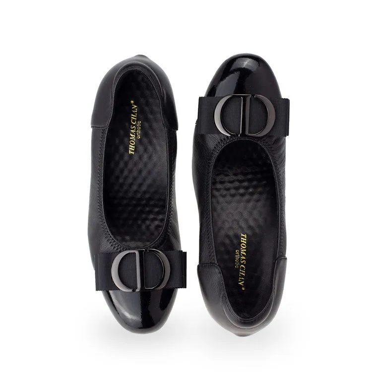 [Pre-Order] Classic Ribbon Court Shoes 2"inch [Office Wear Series]