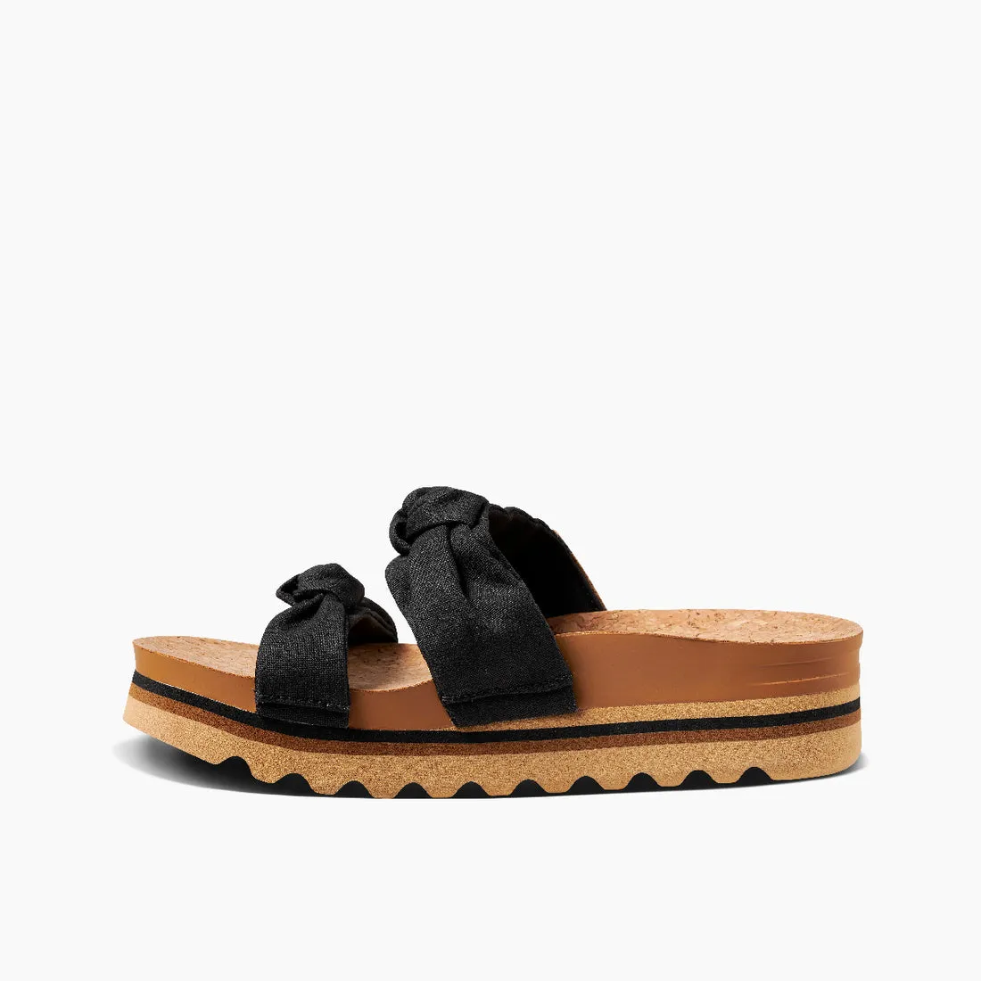 Reef Knotty Vista Hi Sandal-Dusty Black