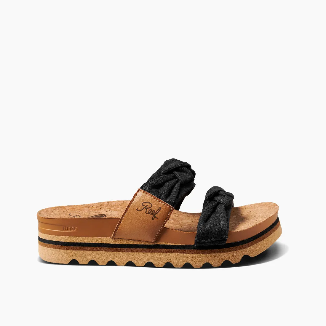Reef Knotty Vista Hi Sandal-Dusty Black
