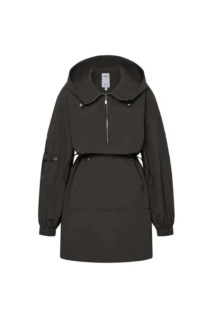 Saza Windbreaker Short Dress