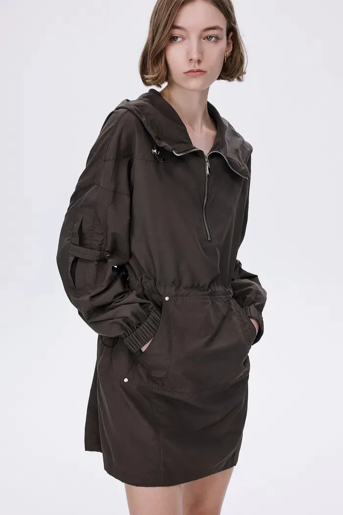 Saza Windbreaker Short Dress
