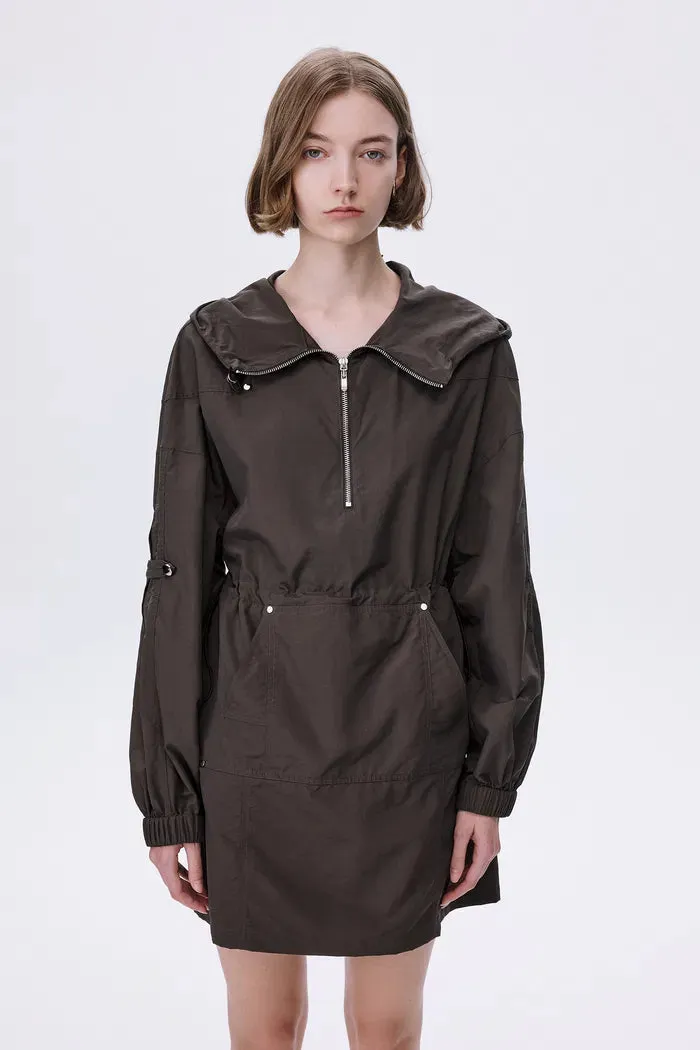 Saza Windbreaker Short Dress