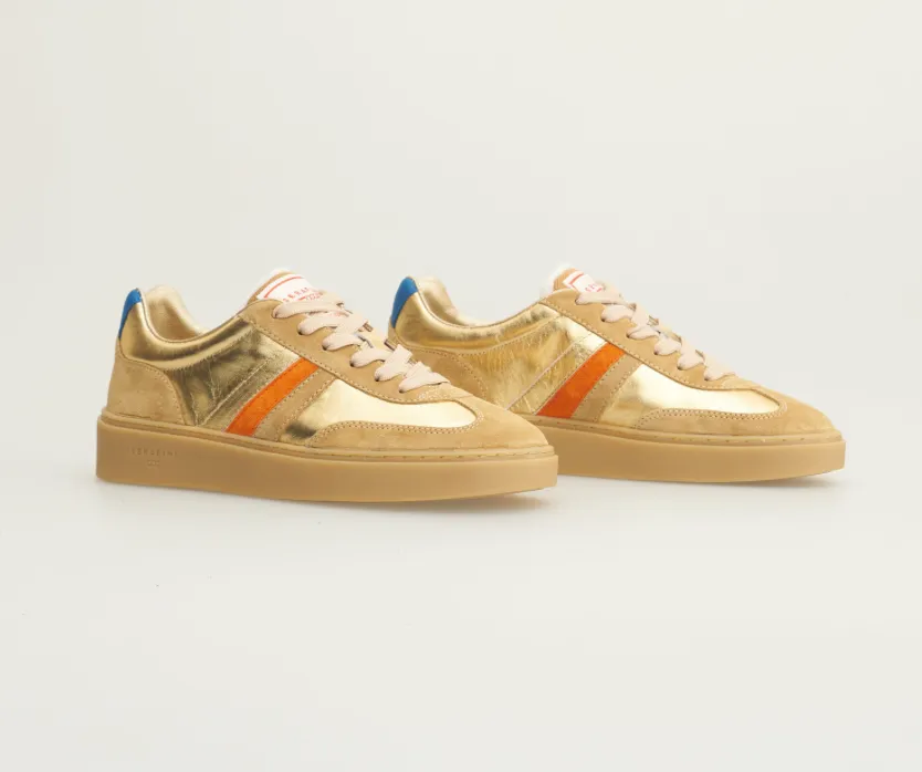Serafini Gold Camel Serafini Court Trainer