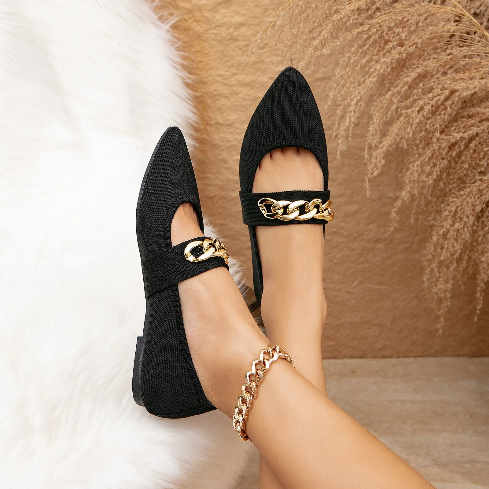 Sohiwoo  Fit Flat Women Flats