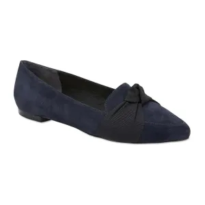 Tango Flat in Navy Suede