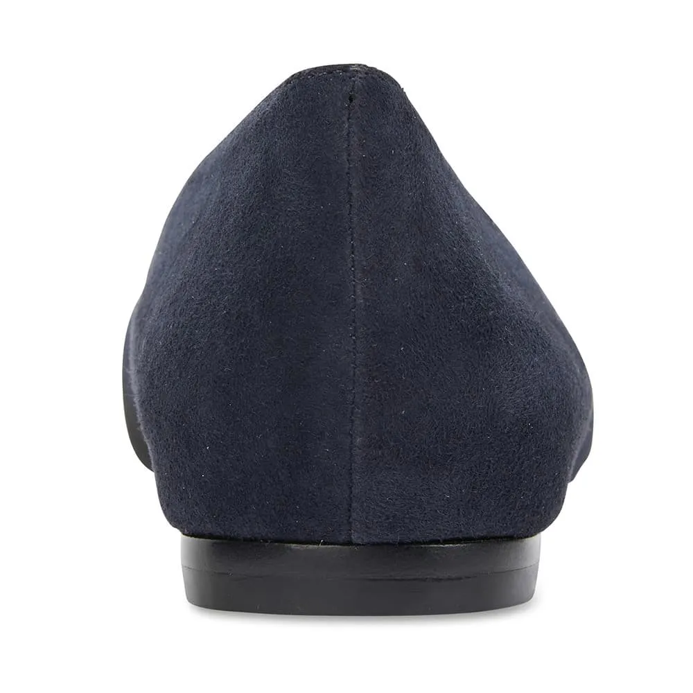 Tango Flat in Navy Suede