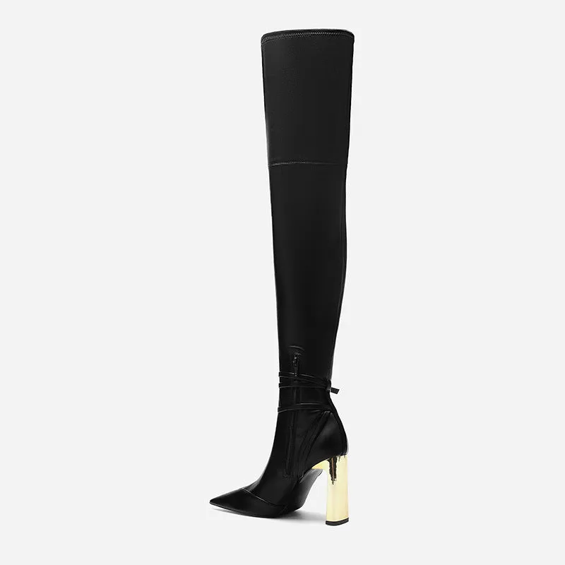 Tillbuy Value knee high classic boots