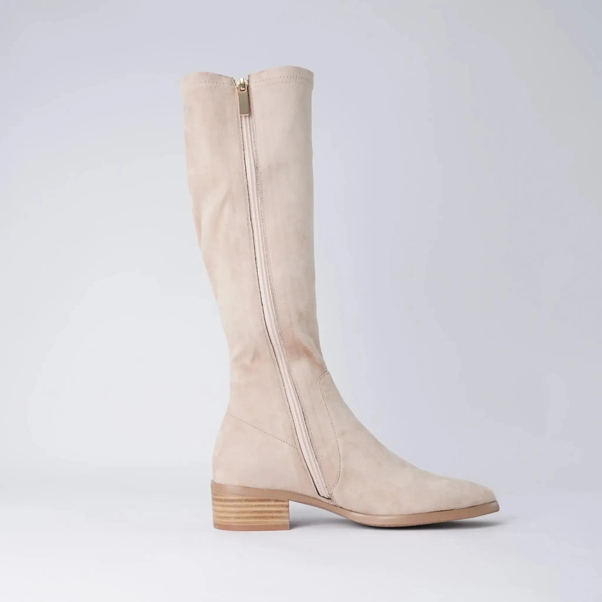 Timothie Latte Knee High Boots