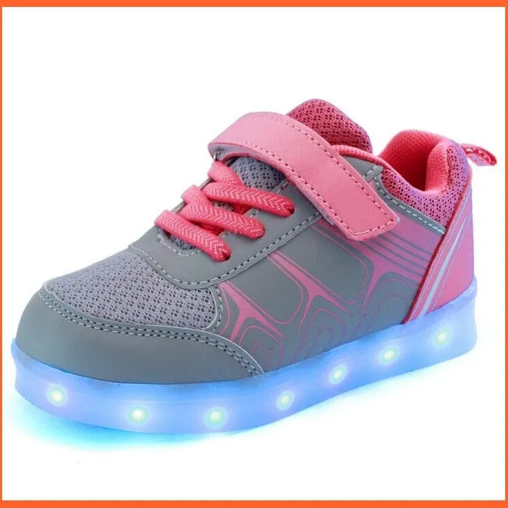 Usb Charging Led Lights Kids Sneakers