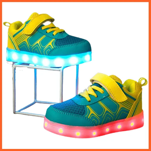 Usb Charging Led Lights Kids Sneakers