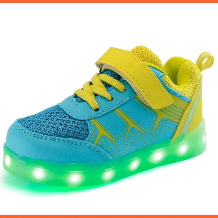 Usb Charging Led Lights Kids Sneakers